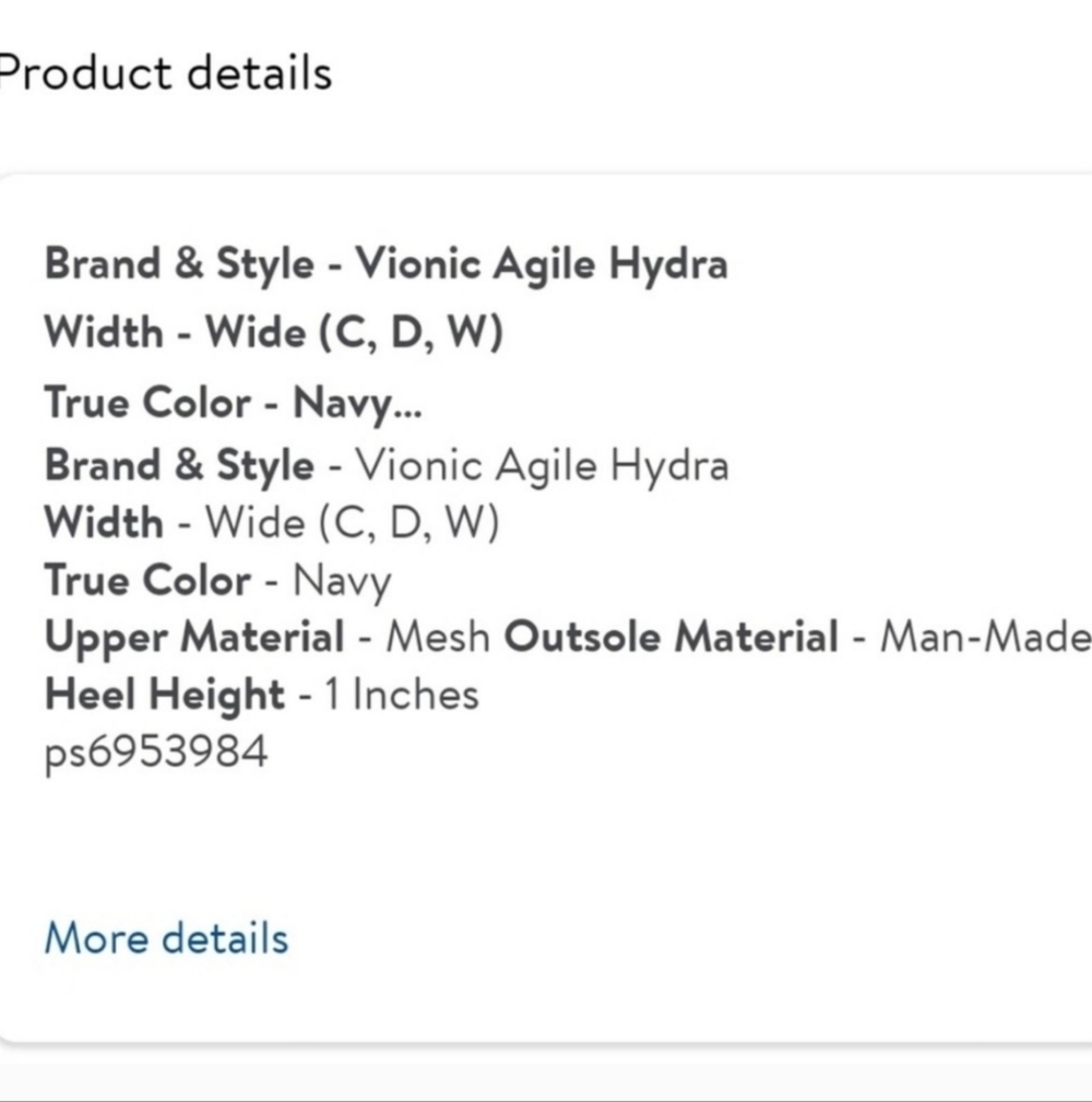 Vionic Agile Hydra Women Round Toe Orthotic Walking Shoe Size 9 - Picture 2 of 10